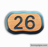Roman Script Font unique house numbers